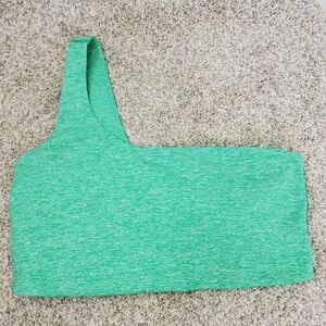 Aerie Green One-Shoulder Bra